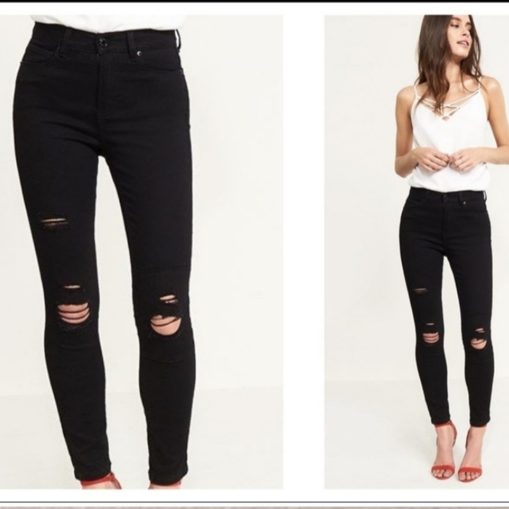 SIZE 25 KATE DYNAMITE DISTRESSED DENIM